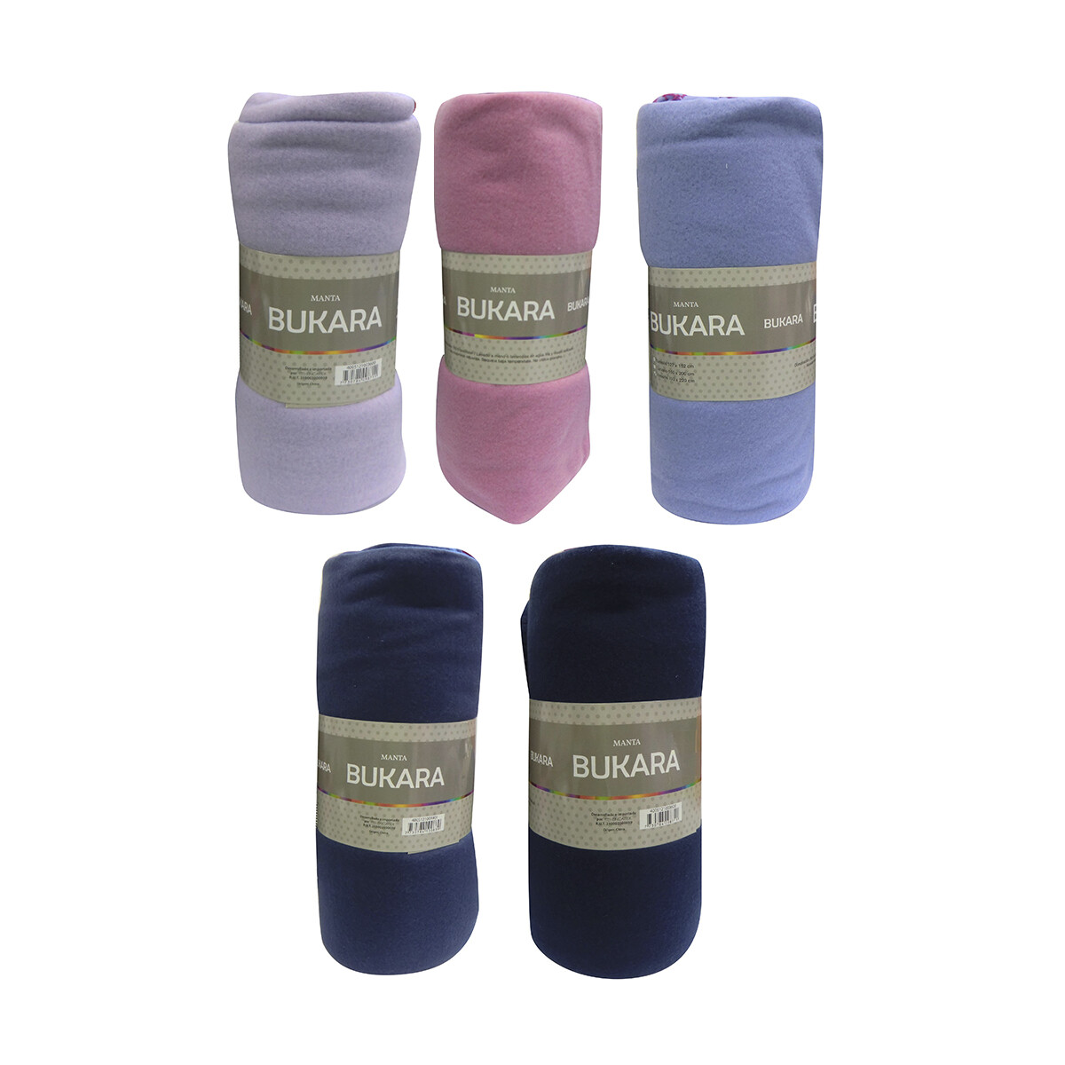 Frazada Polar Mink Bukara 127 x 152 cm Colores Surtidos 
