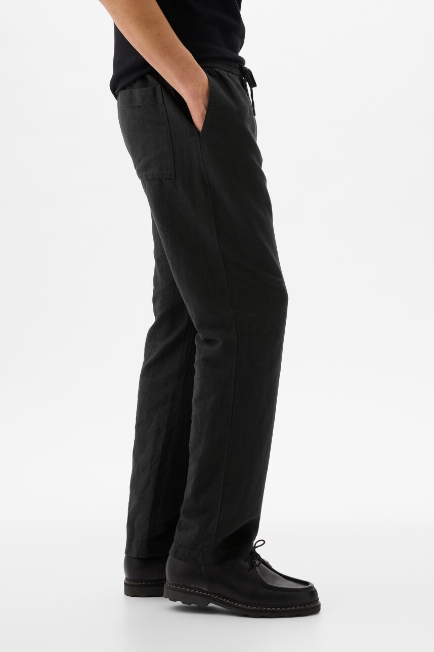 Pantalòn De Lino Con Elàstico Hombre Moonless Night