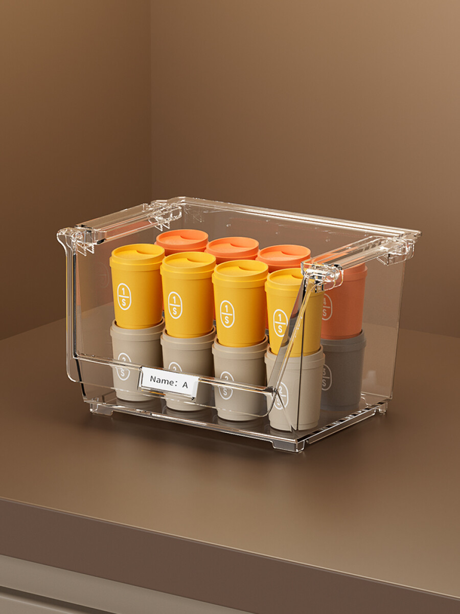 Organizador transparente S - blanco 