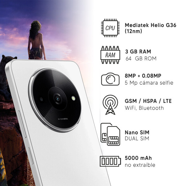 Xiaomi Redmi A3x 3/64 Gb 4g BLANCO