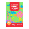 Block A4 papel afiche flúo Única