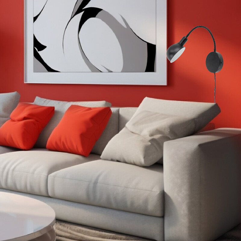 BENSON DE PARED Luminaria para Pared Benson Negra