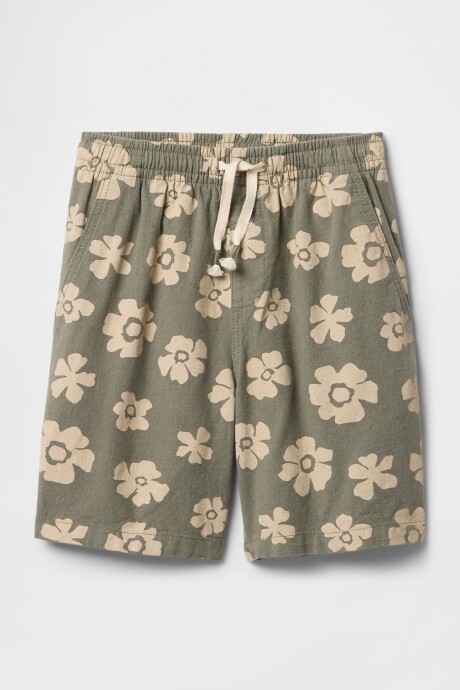 Short Relaxed Niño Green Floral
