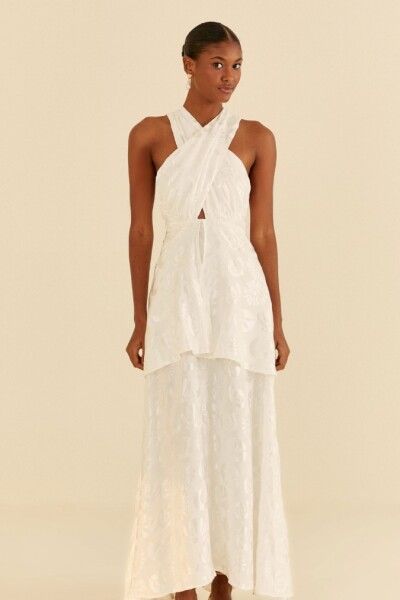 VESTIDO LARGO Blanco