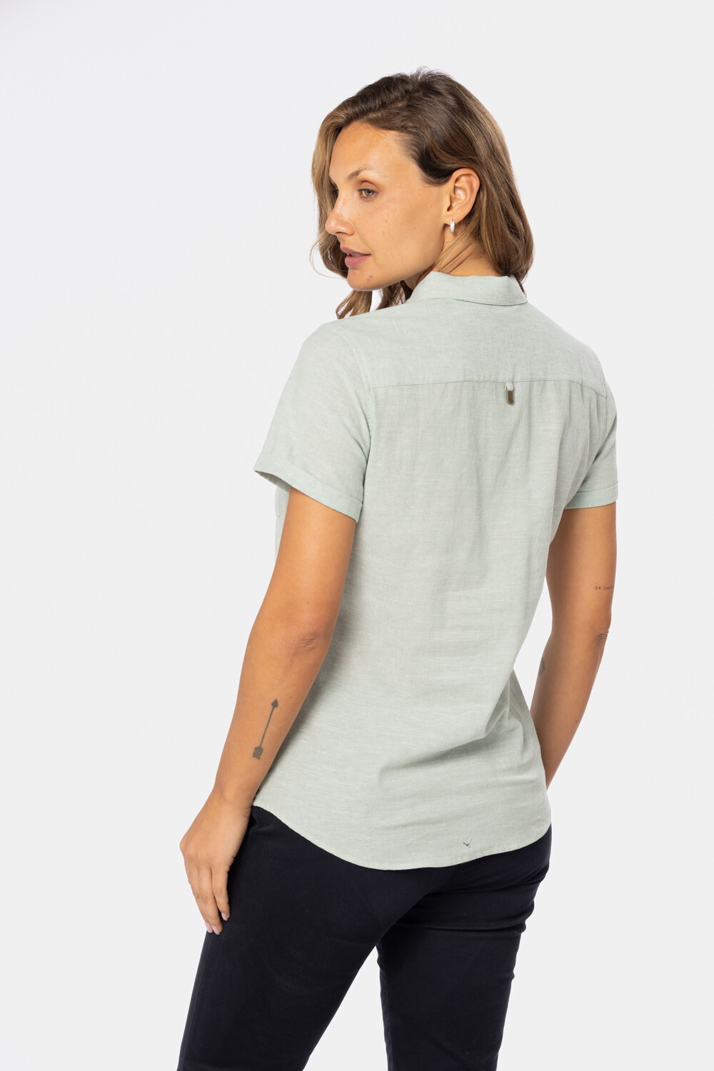 CAMISA DE LINO Verde