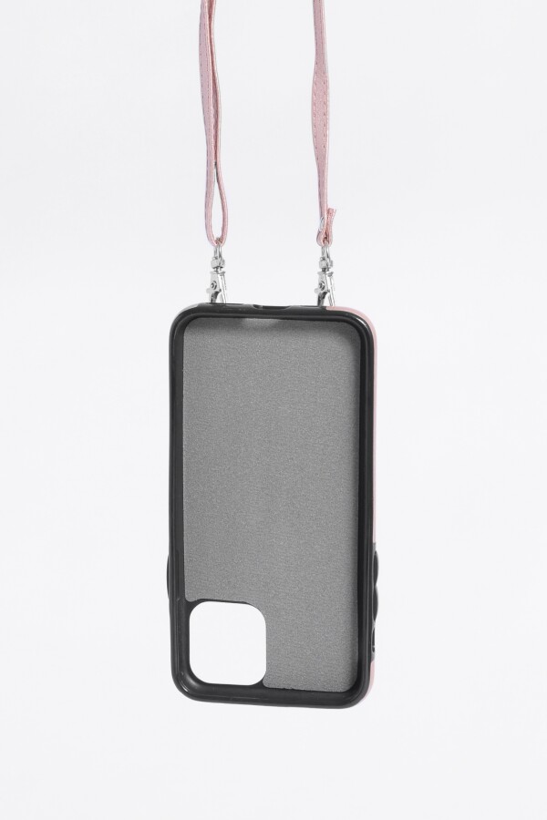 Carcasa iPhone 11 Pro con asa ajustable rosa