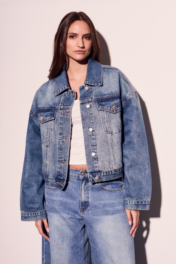 Campera Denim Oversize Denim
