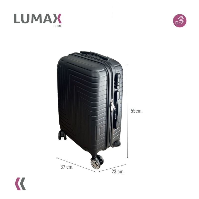 Valija Carry-on de mano Rígidas Con Organizadores Negro