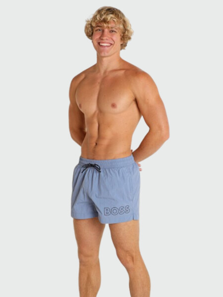 Hugo Boss - Short de playa Celeste