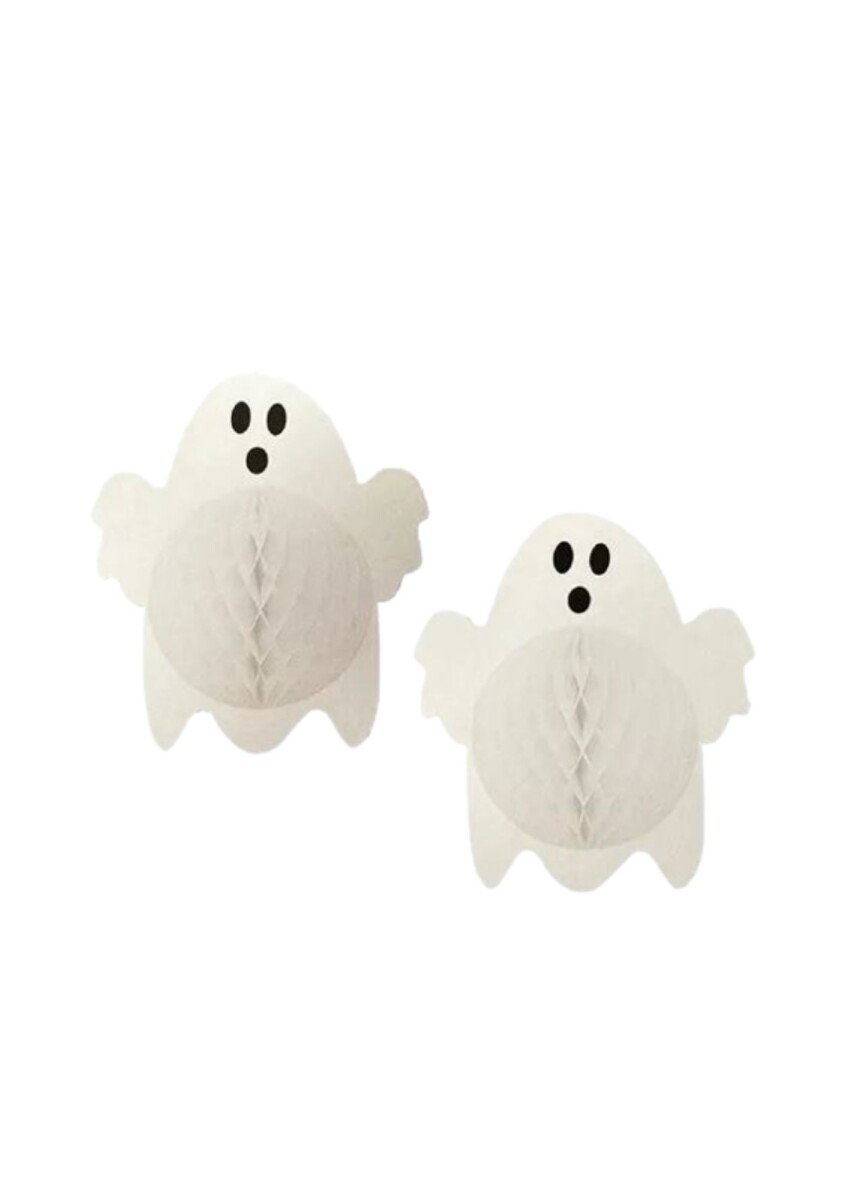 ADORNO HALLOWEEN PAPEL FANTASMA X2PCS 