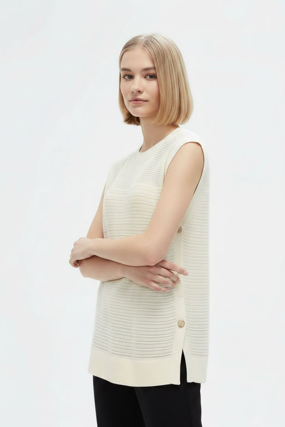 Chaleco Giuseno Marfil / Off White