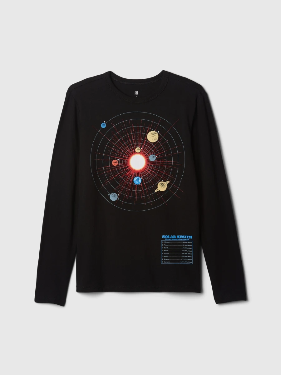 Remera Gràfico Manga Larga Niño - True Black V2 