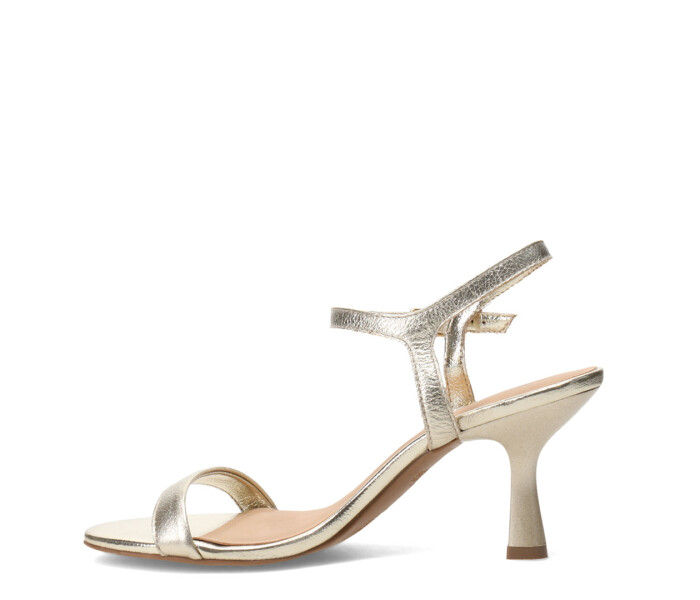 Sandalias de Mujer Bottero Taco Dorado
