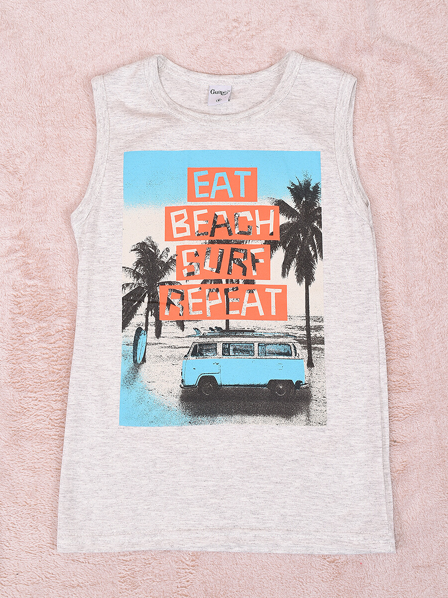 MUSCULOSA FOREVER BEACH - GRIS 