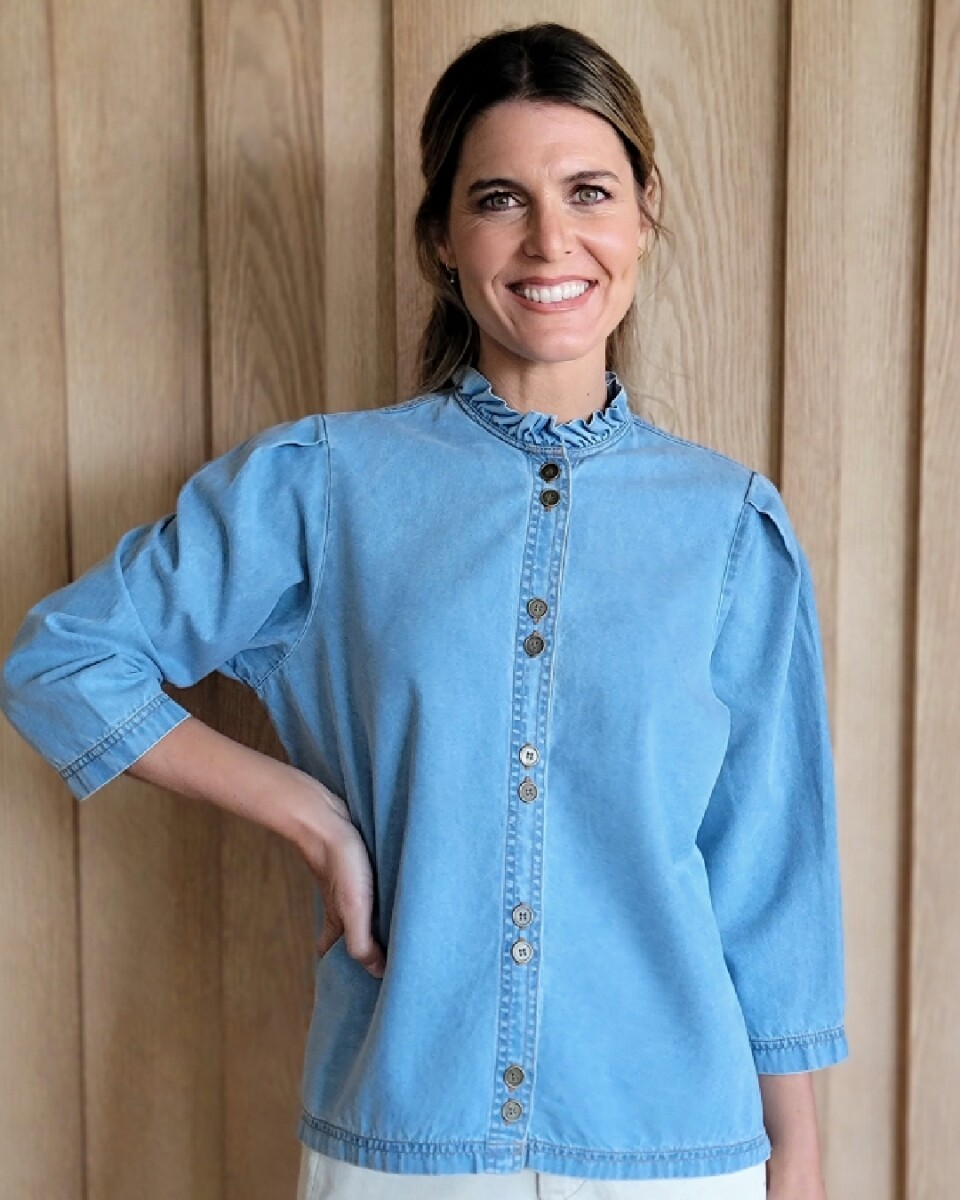 Camisa Carlotta - Denim Celeste 