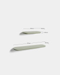 Set Arely de 2 estantes de MDF con acabado lacado verde 30 cm / 55 cm