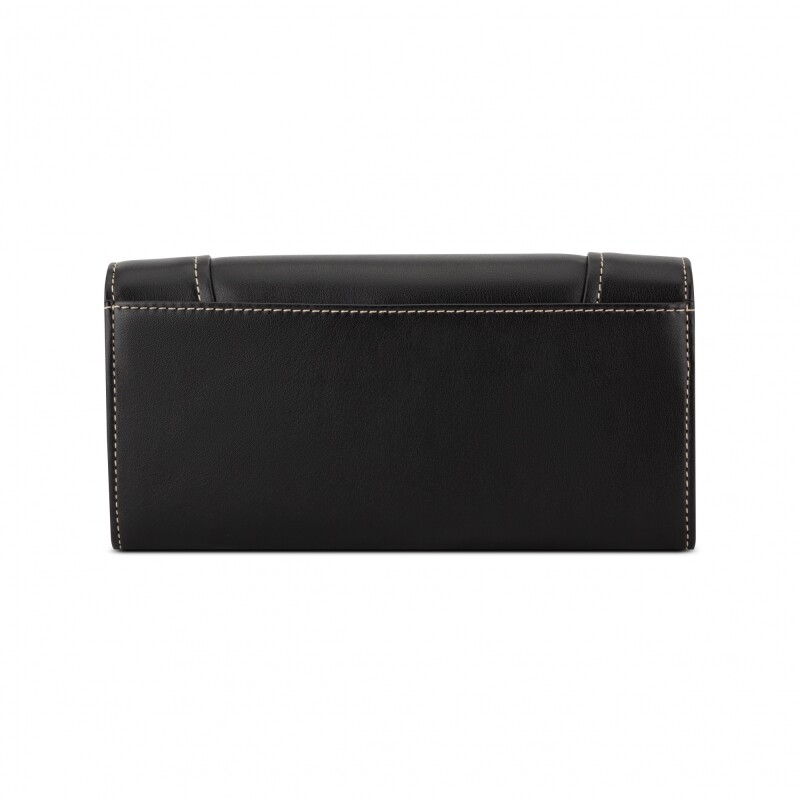 Small Leather Good Fleura Slg Phone Clutch Wallet Black