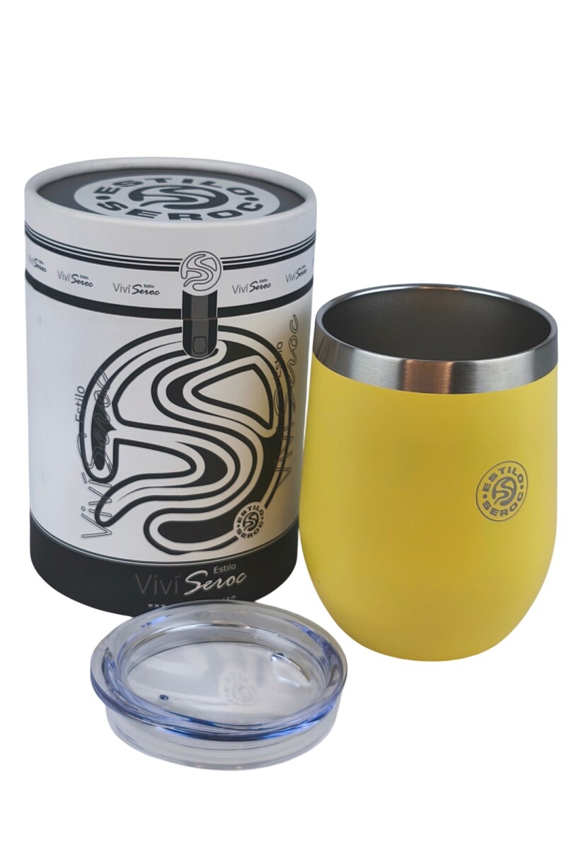 Mate Acero Color 350 ml Amarillo