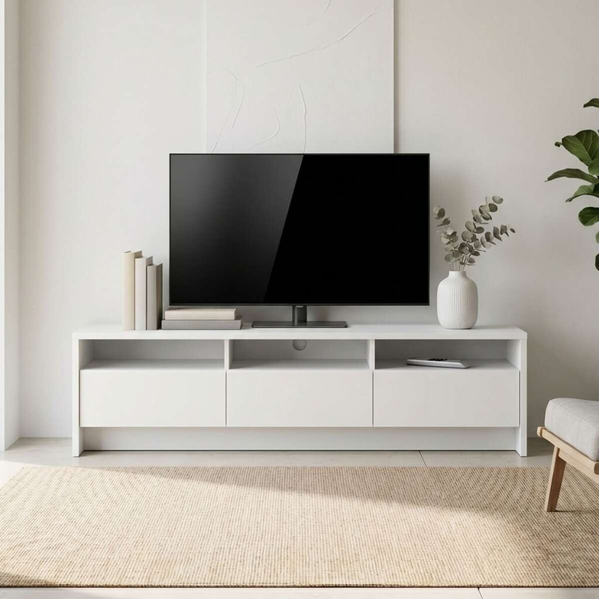 Rack de Tv 184 Aspen - Blanco 