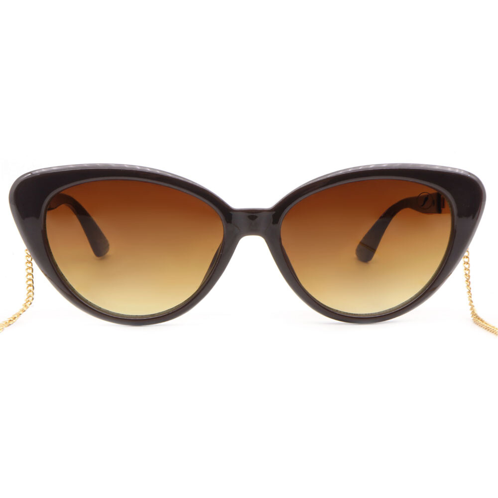Lentes De Sol Bambu E Madeira Cat - Unisex Gradiente Marón/Marrón
