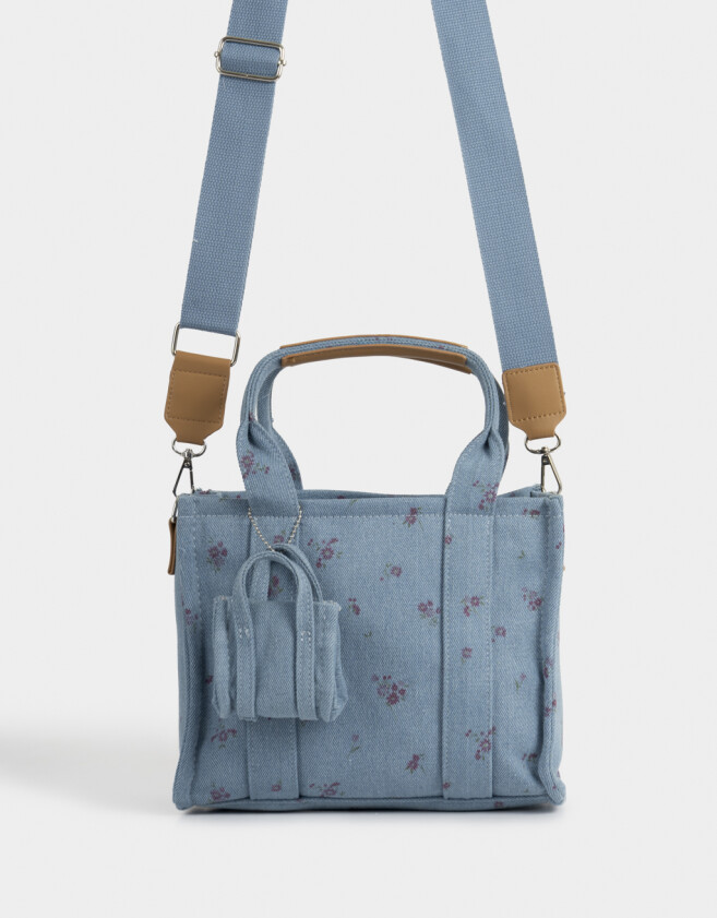 City Cartera City Canvas - Azul Gastado