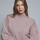 Sweater cuello alto rosa