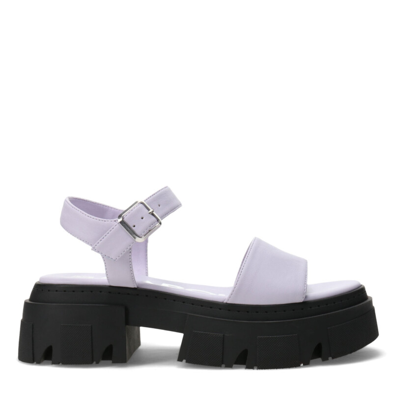 Sandalias de Mujer Miss Carol SPARTA Con banda y tobillera Negro - Lila