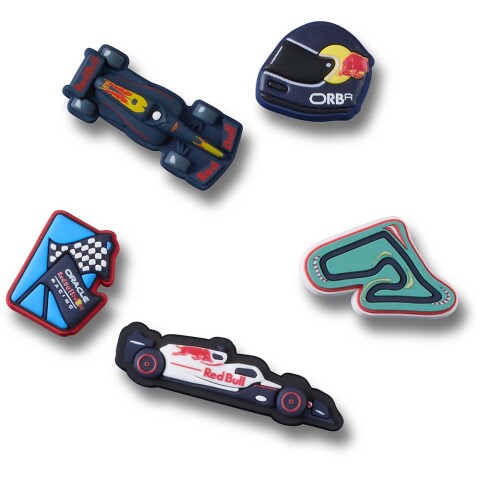 Jibbitz Red Bull Racing Crocs 5 Pack Multicolor