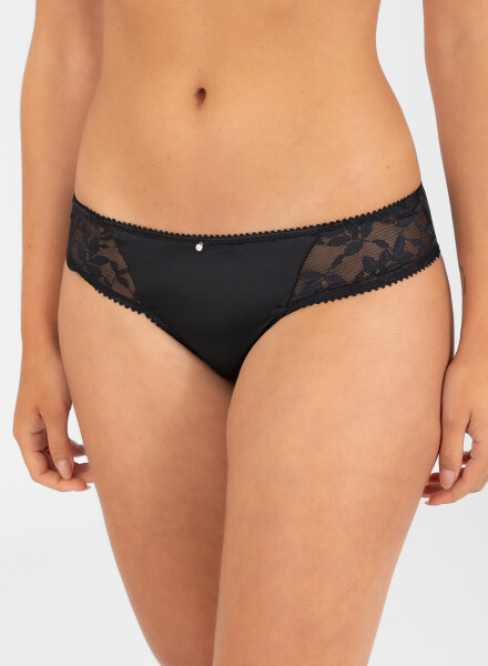 Culotte less lavanda Negro