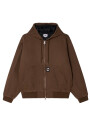 OBEY RANDY ZIP UP HOOD Marron