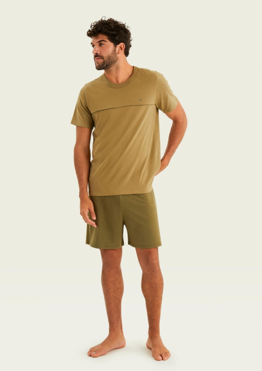 PIJAMA DE ALGODÓN - VERDE 