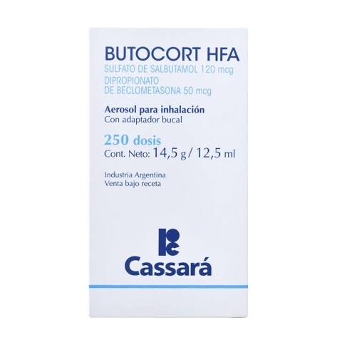 Butocort Hfa Aerosol para Inhalación 250 Dosis 14.5 gr Butocort Hfa Aerosol para Inhalación 250 Dosis 14.5 gr
