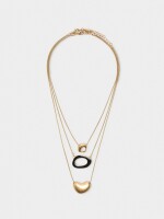 Set De Collares Con Colgantes negro
