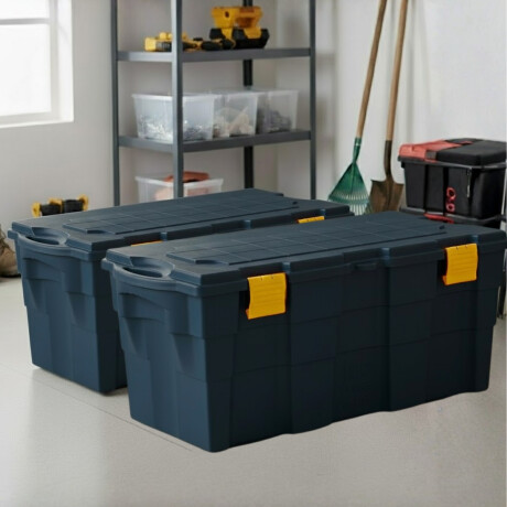 Set x2 Baúl 100 lts AZUL OSCURO