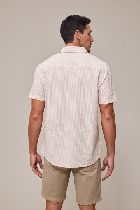 CAMISA M/C ESTURA POLANCO Beige