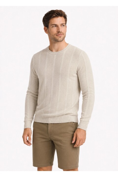 Sweater Arrow a la Base BEIGE