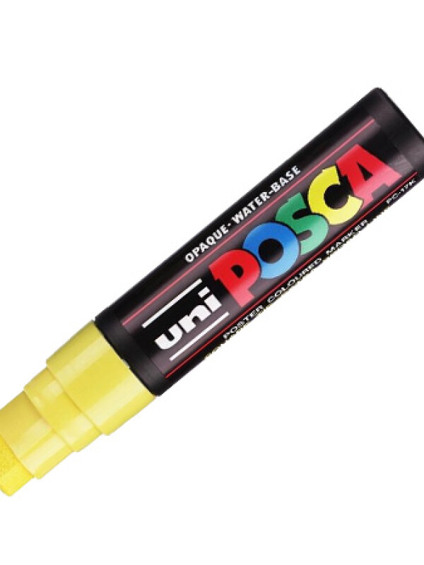 MARCADOR UNI POSCA 15 MM AMARILLO N/A