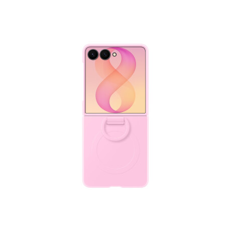 Galaxy Z Flip8 Ring Case Silicone Pink