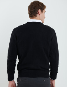 470313 SWEATER V HARRINGTON URBAN Negro