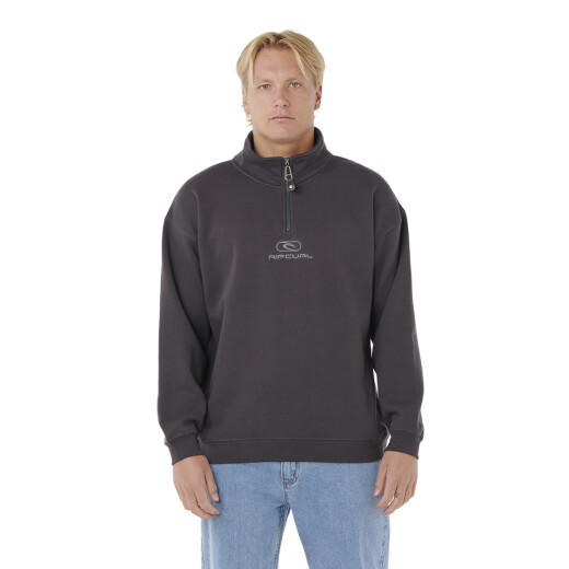 Buzo Rip Curl Pill Icon 1/4 Zip - Negro Buzo Rip Curl Pill Icon 1/4 Zip - Negro