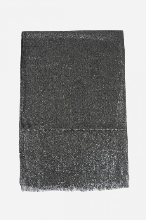 Pashmina lurex negro