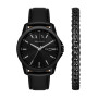 Reloj Armani Exchange Banks Cuero Negro AX7147SET 0
