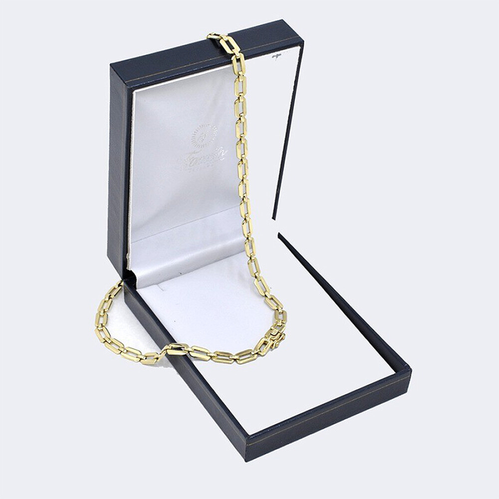 Gargantilla oro 18k eslabon forcet chato Gargantilla oro 18k eslabon forcet chato