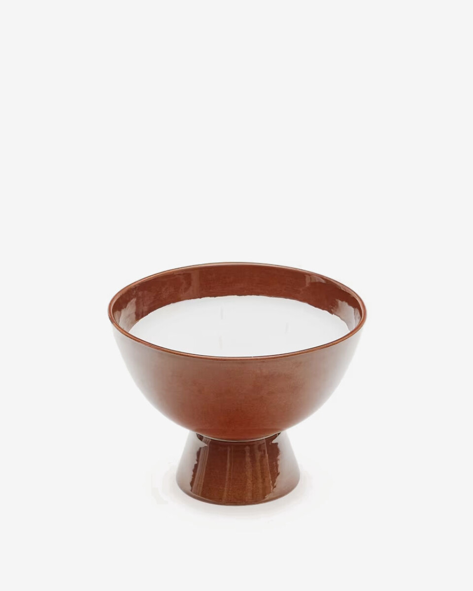 Vela Sapira de cerámica - marrón Ø 20 cm 