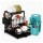 Set Utensilios Cocina 19Pz + Escurridor 3Niv. Drenaje Autom. Turquesa