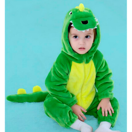 Pijama Disfraz Infantil Dinosaurio Verde Claro