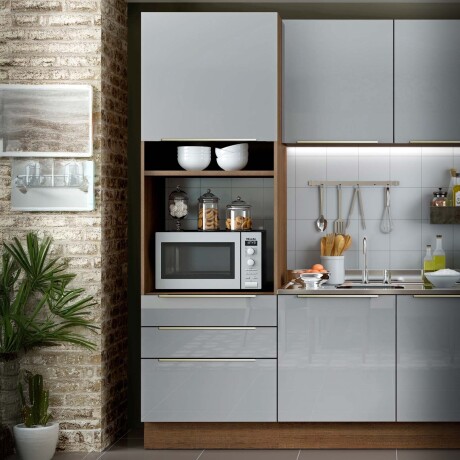 ARMARIO DE COCINA 60 CM MDP GRIS LUX