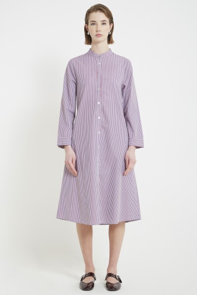 VESTIDO CAMISERO Bordo