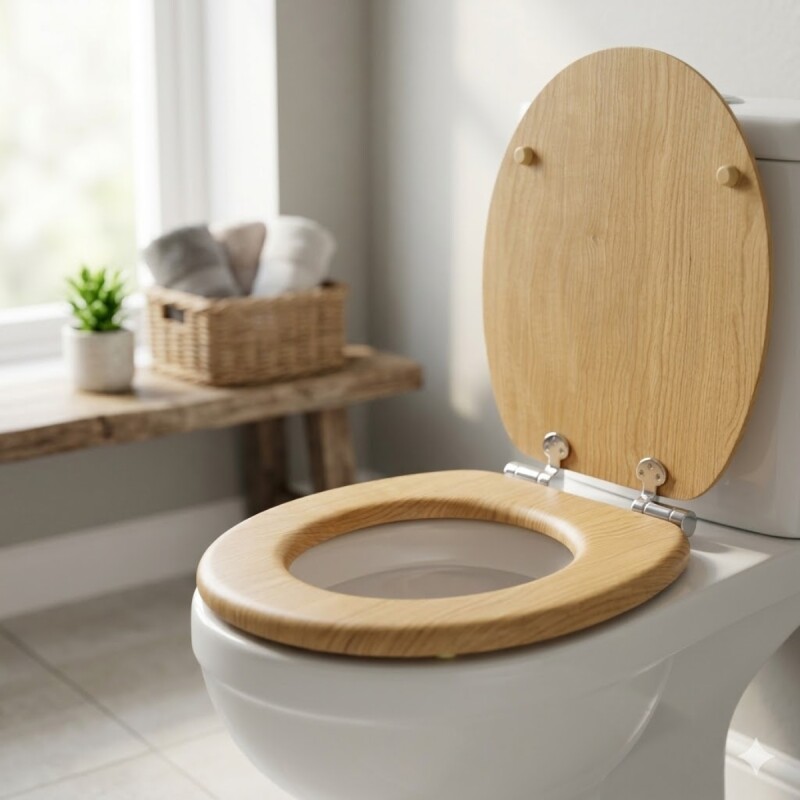 Asiento de inodoro madera ABETO