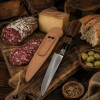 Cuchillo Artesanal Acero de Carbono Mango Madera Y Guampa o Hueso Vaina de Cuero N°7 Cuchillo Artesanal Acero de Carbono Mango Madera Y Guampa o Hueso Vaina de Cuero N°7